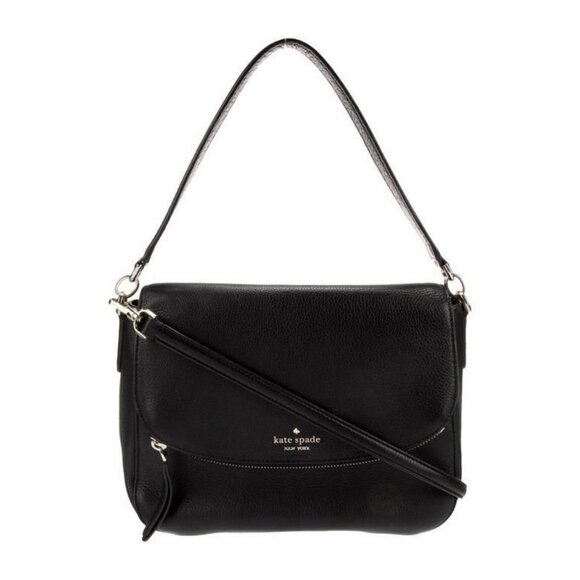 kate spade Handbags - Kate Spade New York Black Pebbled Leather Crossbody & Shoulder Bag With Adjustab